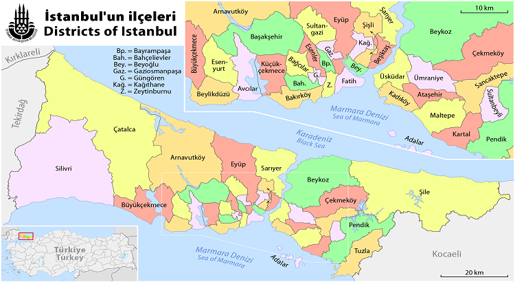 Istanbul Bezirke