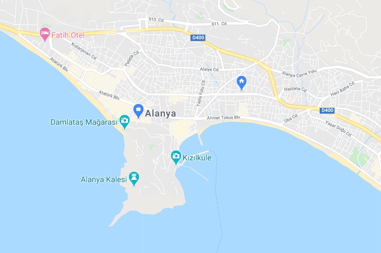 Karte von Alanya