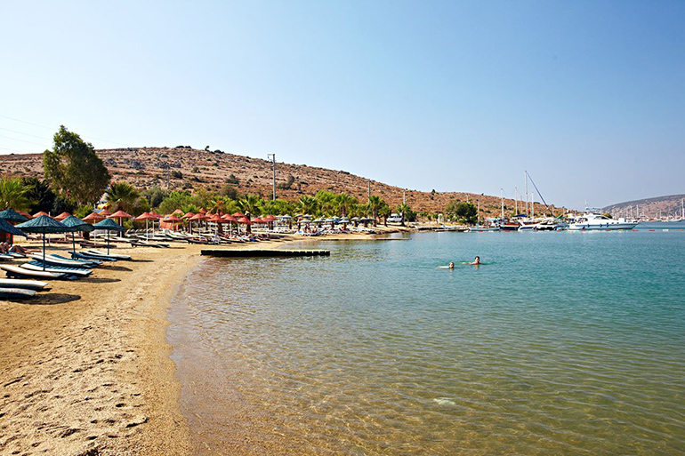 Turkin Bodrumin rannat ovat ihanteellisia rentoutumiseen.